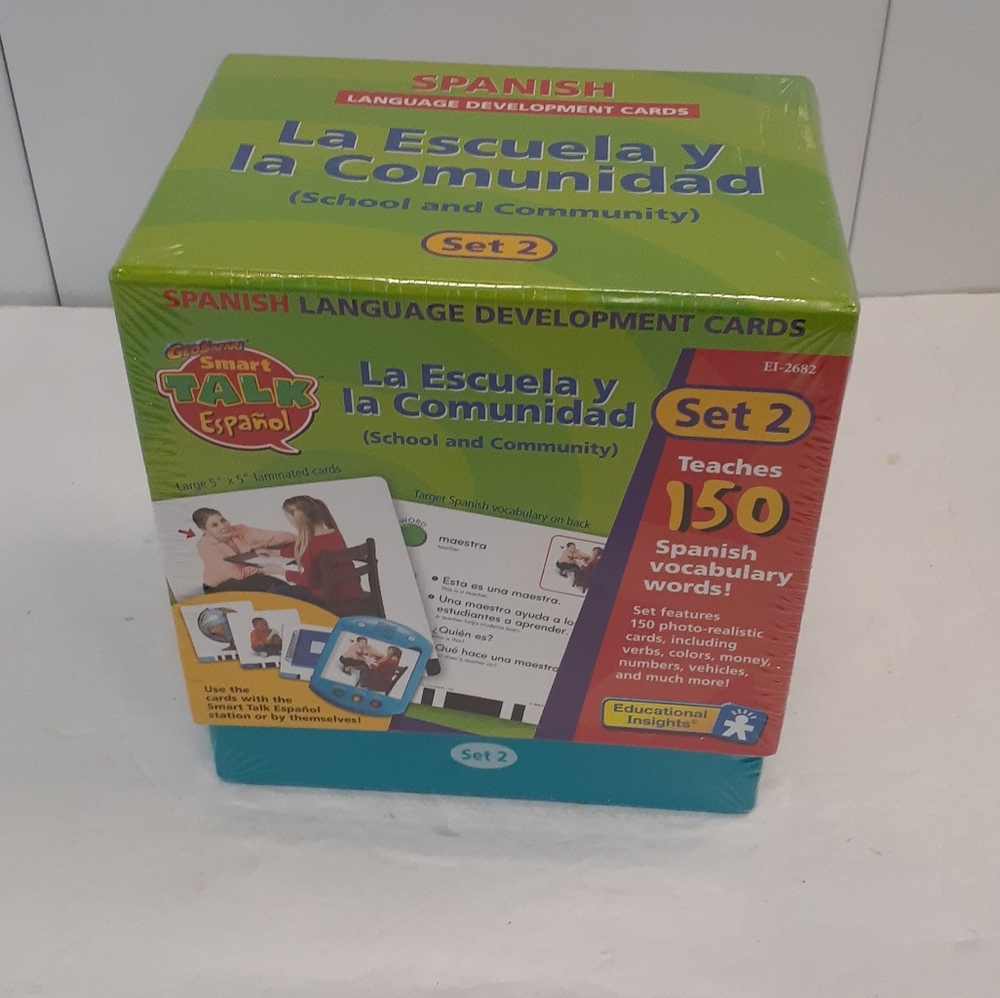 Educational Insights Spanish Language Cards Set 2 Brand New Factory Sealed